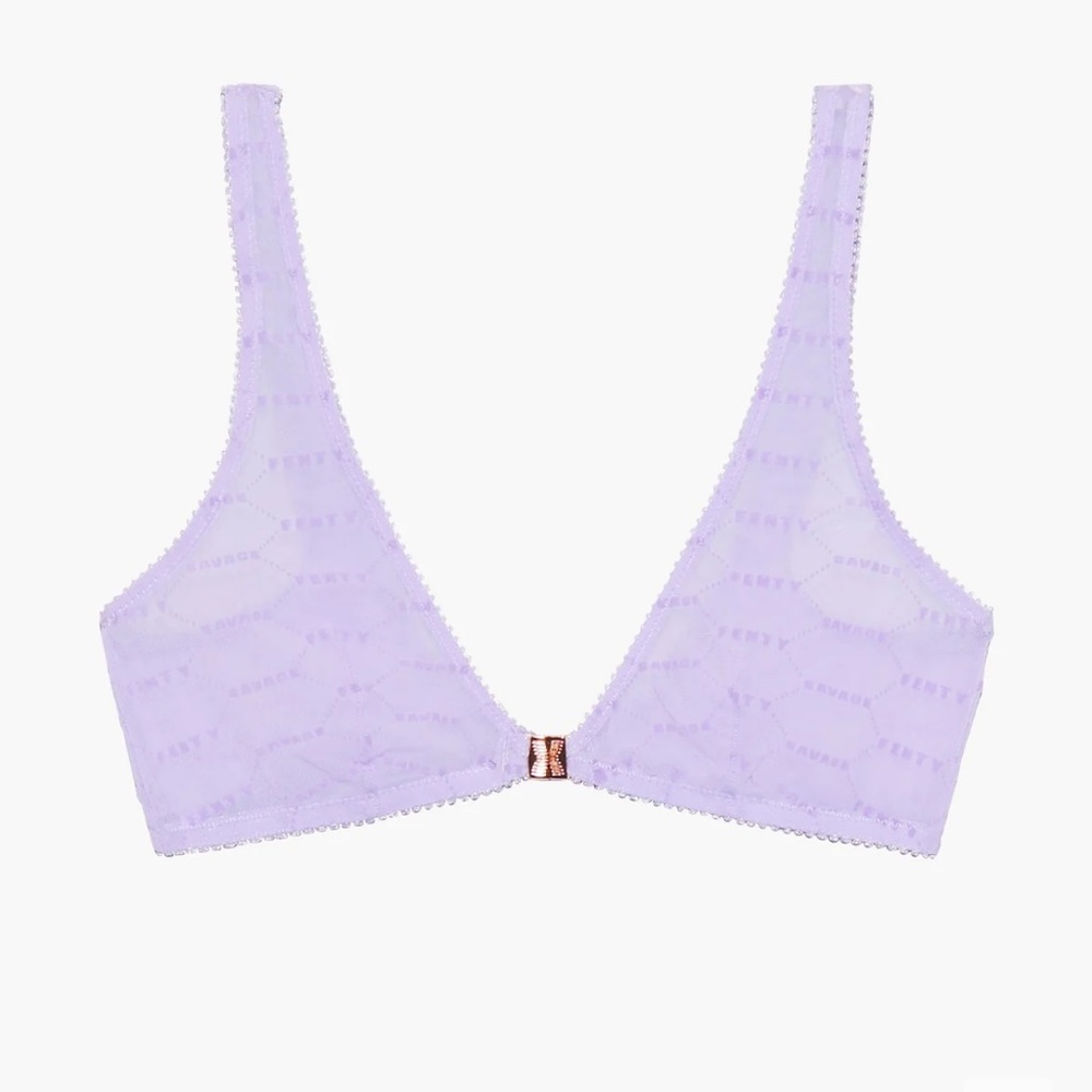 Flocked Logo Bralette